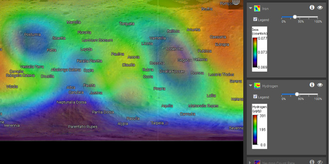 Vesta Trek data overlay