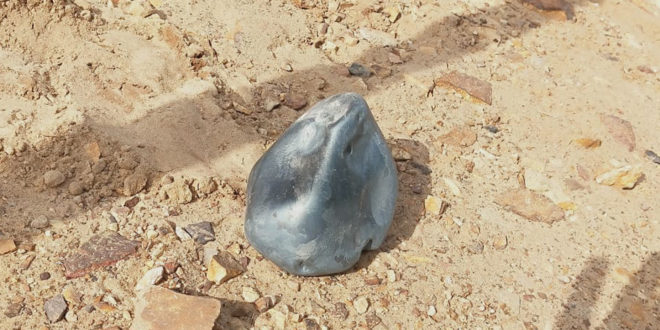 Iron meteorite fall near Sanchore (सांचौर), Jalore, Rajasthan, India on 19 June 2020 at ~ 6.15 a.m. IST (0.45 UT)